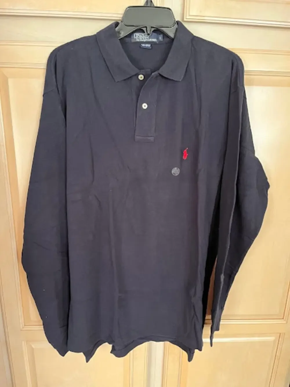 Polo by Ralph Lauren Shirt Navy Long Sleeve NWOT Vintage 1980s